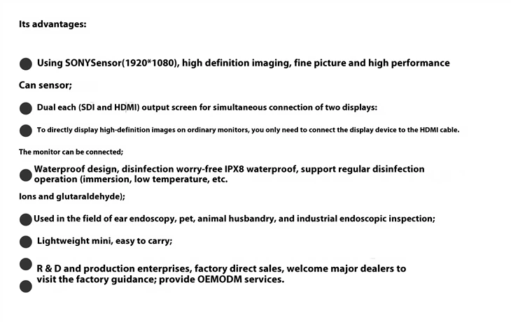 Veterinary HDMI Endoscopy Camera price